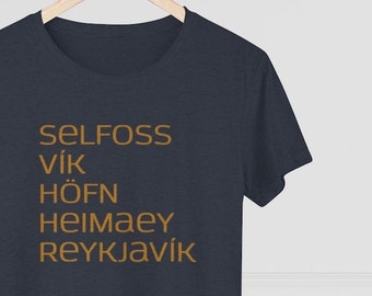 Iceland Spots SLIM FIT Tee // Vacation Tee // Travel Tee // Comfy Tee // Women's Triblend Tee