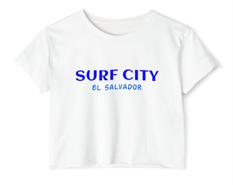 Surf City Crop Top | El Salvador Shirt | El Salvador Tee