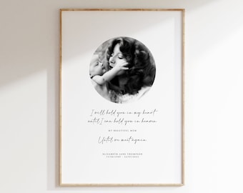 Cadeau de la perte d'une mère Cadeau de deuil Cadeau de condoléances Perte de maman En souvenir d'une maman Impression commémorative de maman Cadeau de deuil Cadeau commémoratif de maman Sympathie