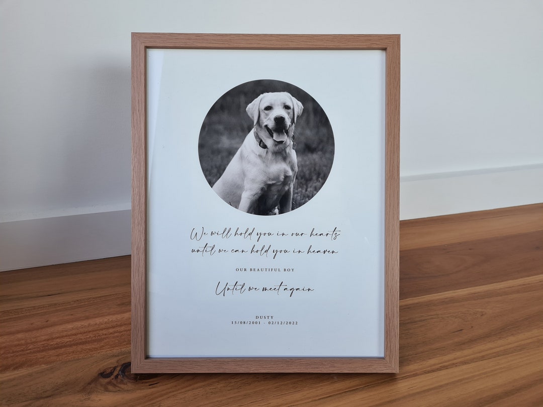 Pet Memorial Photo Print Custom Sympathy Gift Pet Loss Remembrance ...