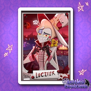 Hazbin Hotel Lucifer Card - Etsy