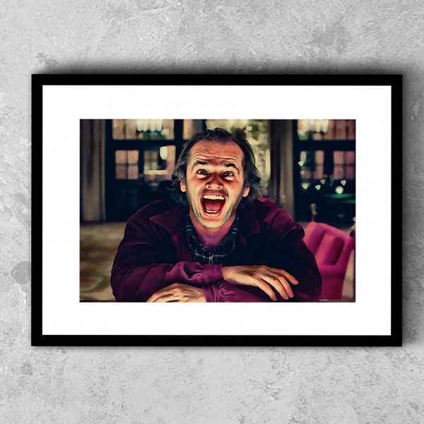 The Shining Poster - Jack Nicholson Poster - Shining Hotel Digital Oil Painting - Movie Posters