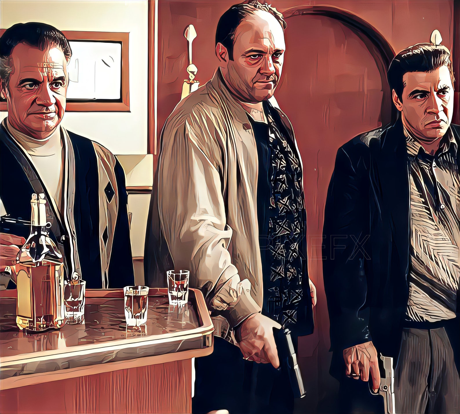 Sopranos Poster the Sopranos Poster the Sopranos Family Etsy