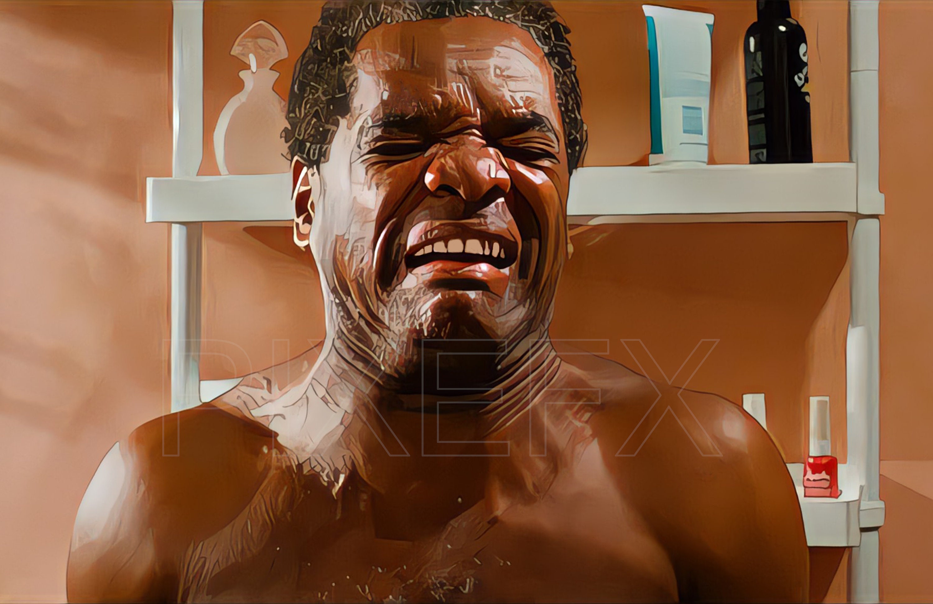 Friday Movie Poster Print Friday Bathroom Scene Funny Digital Oil