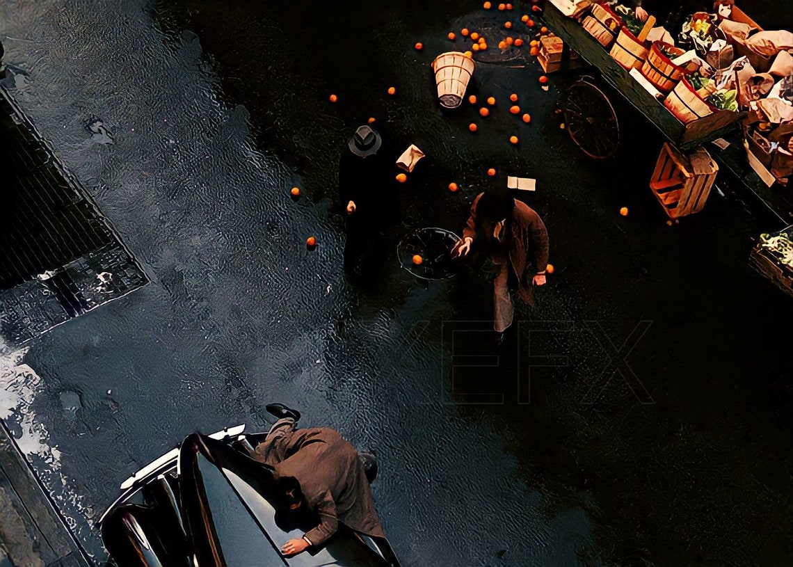 The Godfather Poster Famous Oranges Scene Godfather Poster Etsy