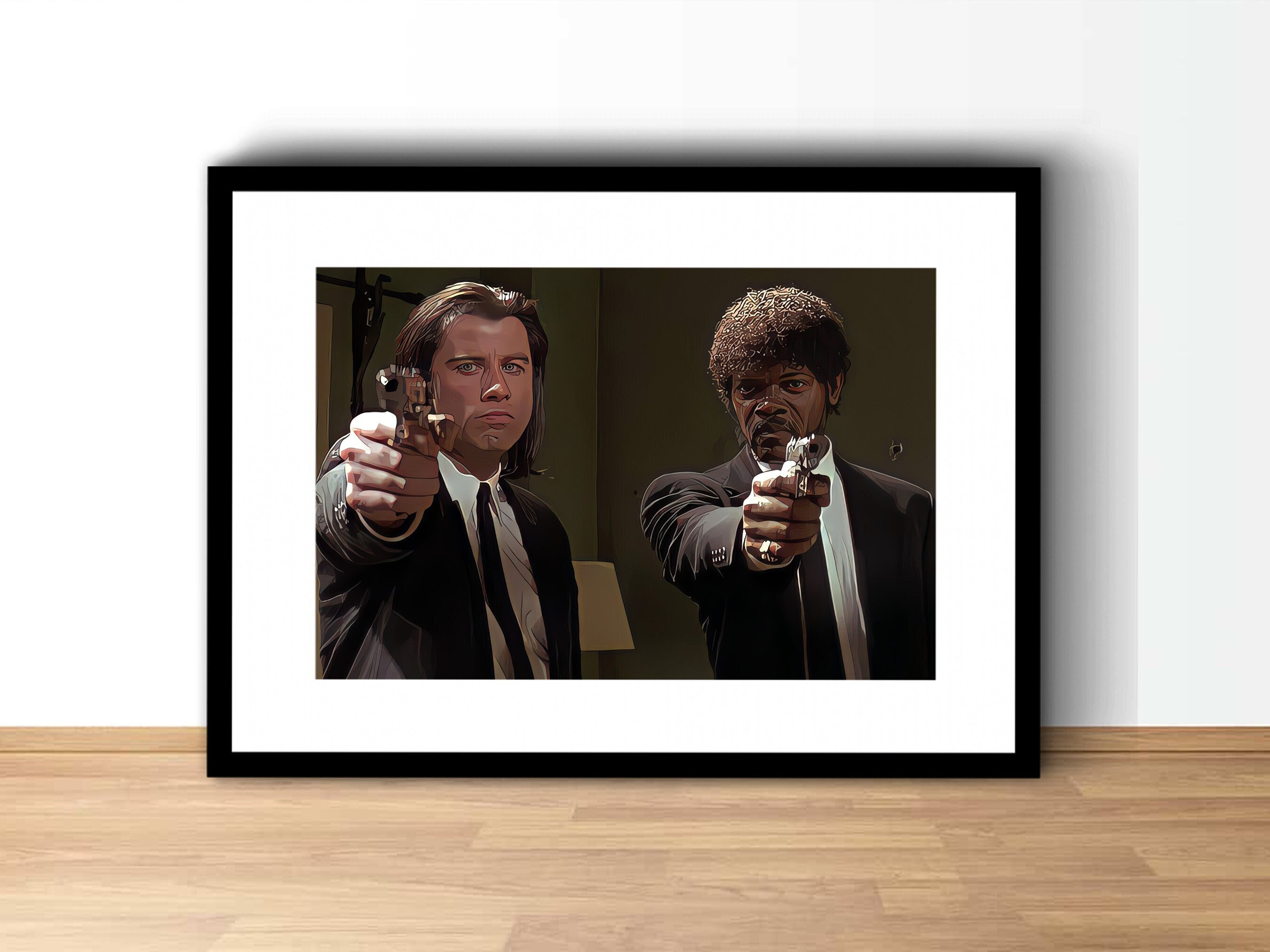 Pulp Fiction, Vincent Vega and Jules , Pulp Fiction Poster Oil Paint Print  - Etsy