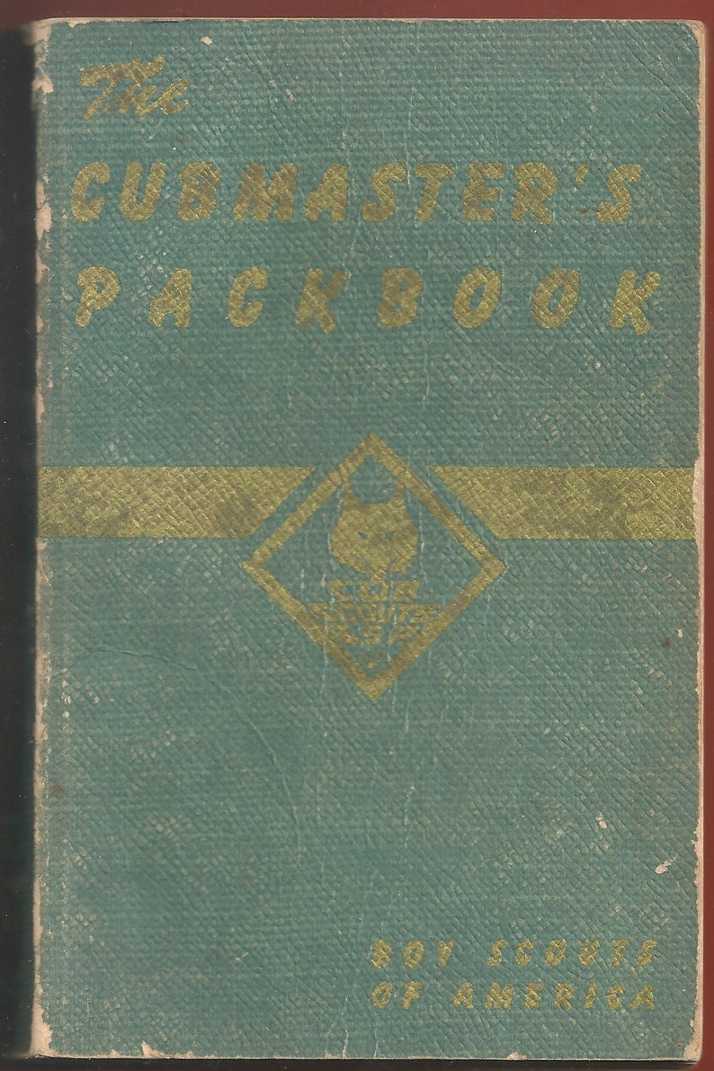 The Cubmaster's Pack Book, Boy Scouts of America, 1943 - Etsy