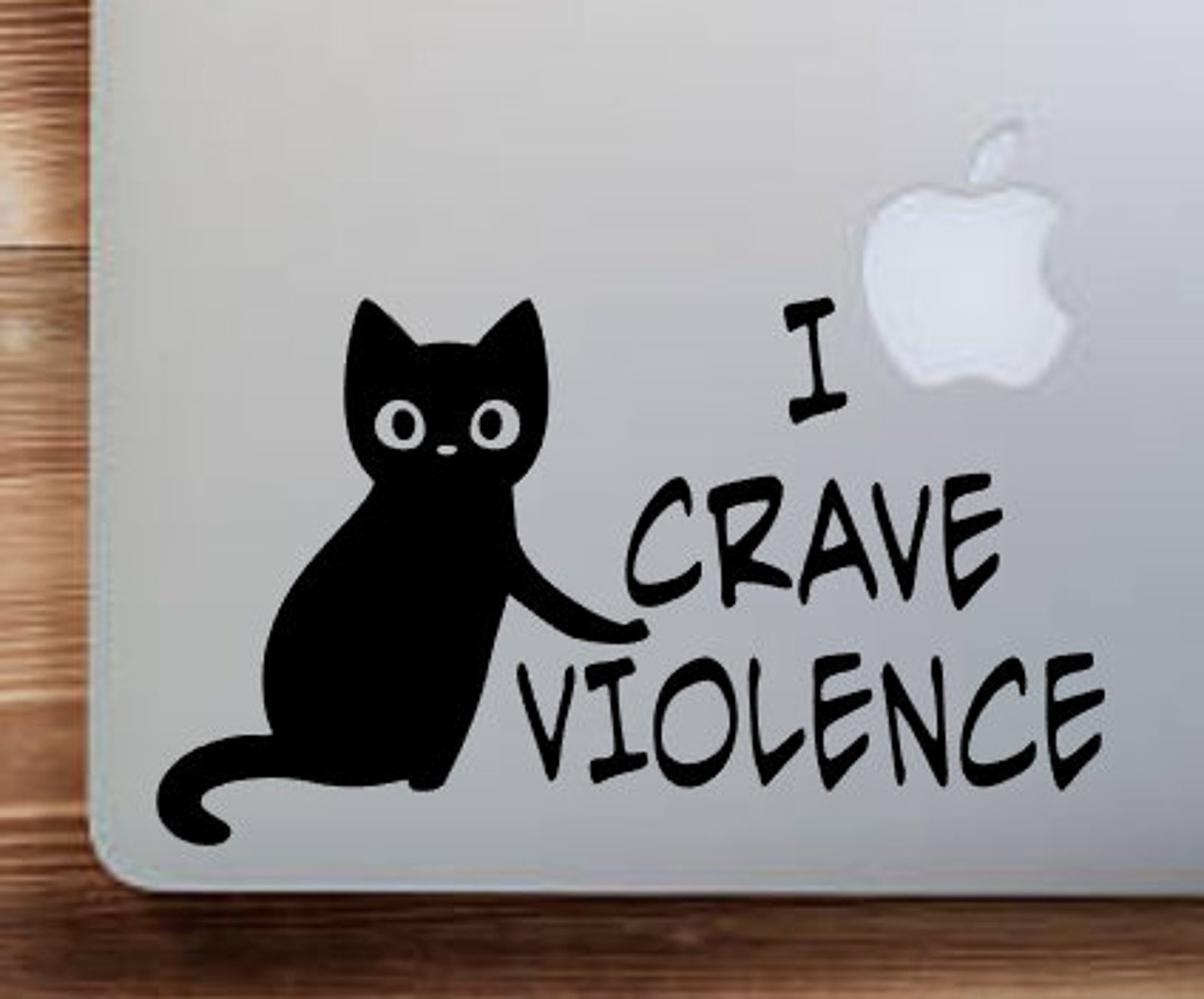 Cat I CRAVE VIOLENCE Vinyl Decal for Car Laptop Tumbler Etsy