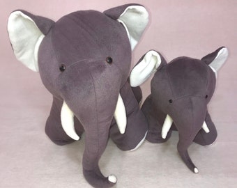 Stuffed Soft Elephants | Handmade Plushie Toys | Plush Elephants | Handmade Stuffed Elephants
