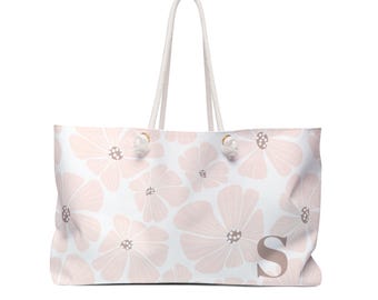 Free Spirited Wildflowers Weekender Bag | Personalized Monogram Travel Tote