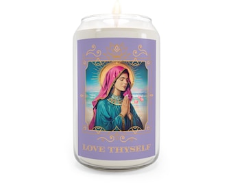 Love Thyself Scented Candle: Vanilla Bean, Comfort Spice, Sea Breeze