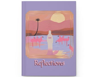 Flamingo Reflections Hardcover Journal: Magdalene Inspired, Perforated Pages