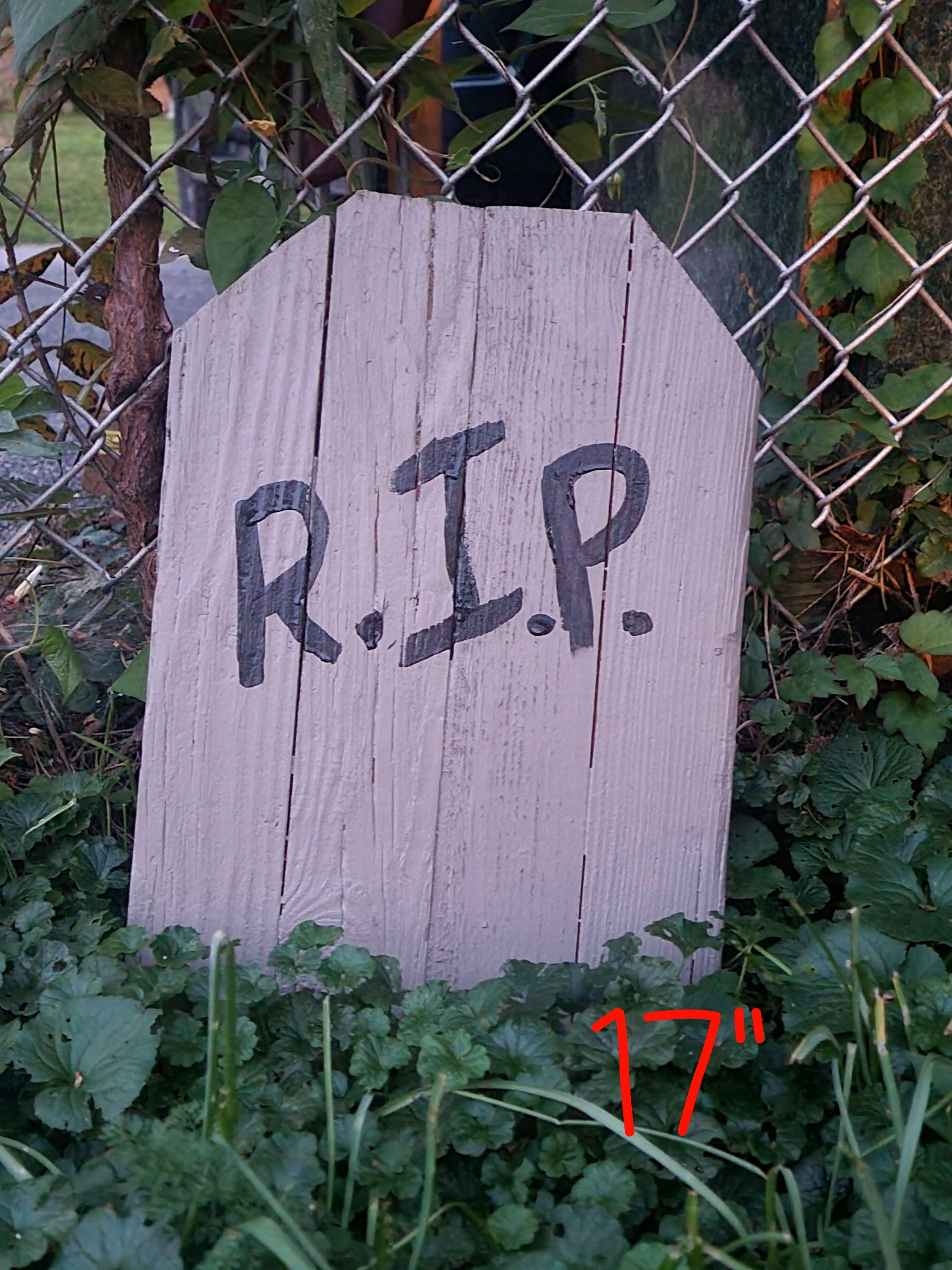 Wooden Tombstone RIP Halloween Decor Graveyard Etsy