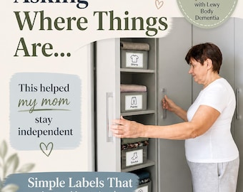 Dementia Drawer Labels | Large Print Caregiver Tool (PDF Download)