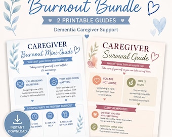Dementia Care Guide, Caregiver Checklist, Aging Parent Care Handbook, Elderly Care Binder Printable, Dementia Caregiver Support Guide