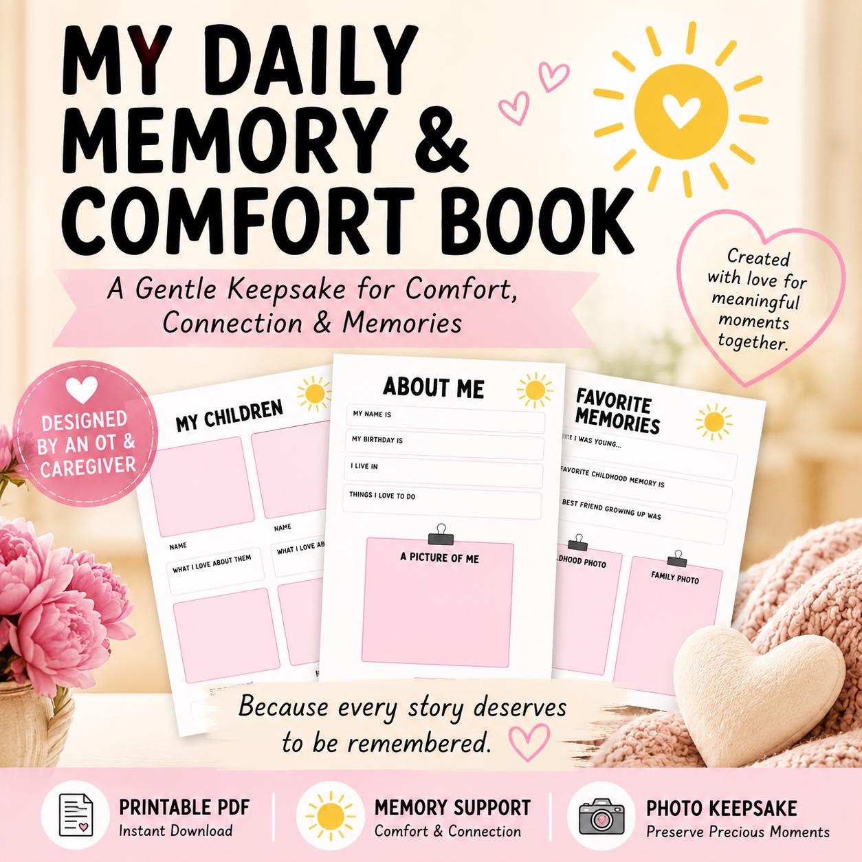 Snf Memory Book Dementia Photo Memory Book | Life Story Journal for Loved Ones (digital ...