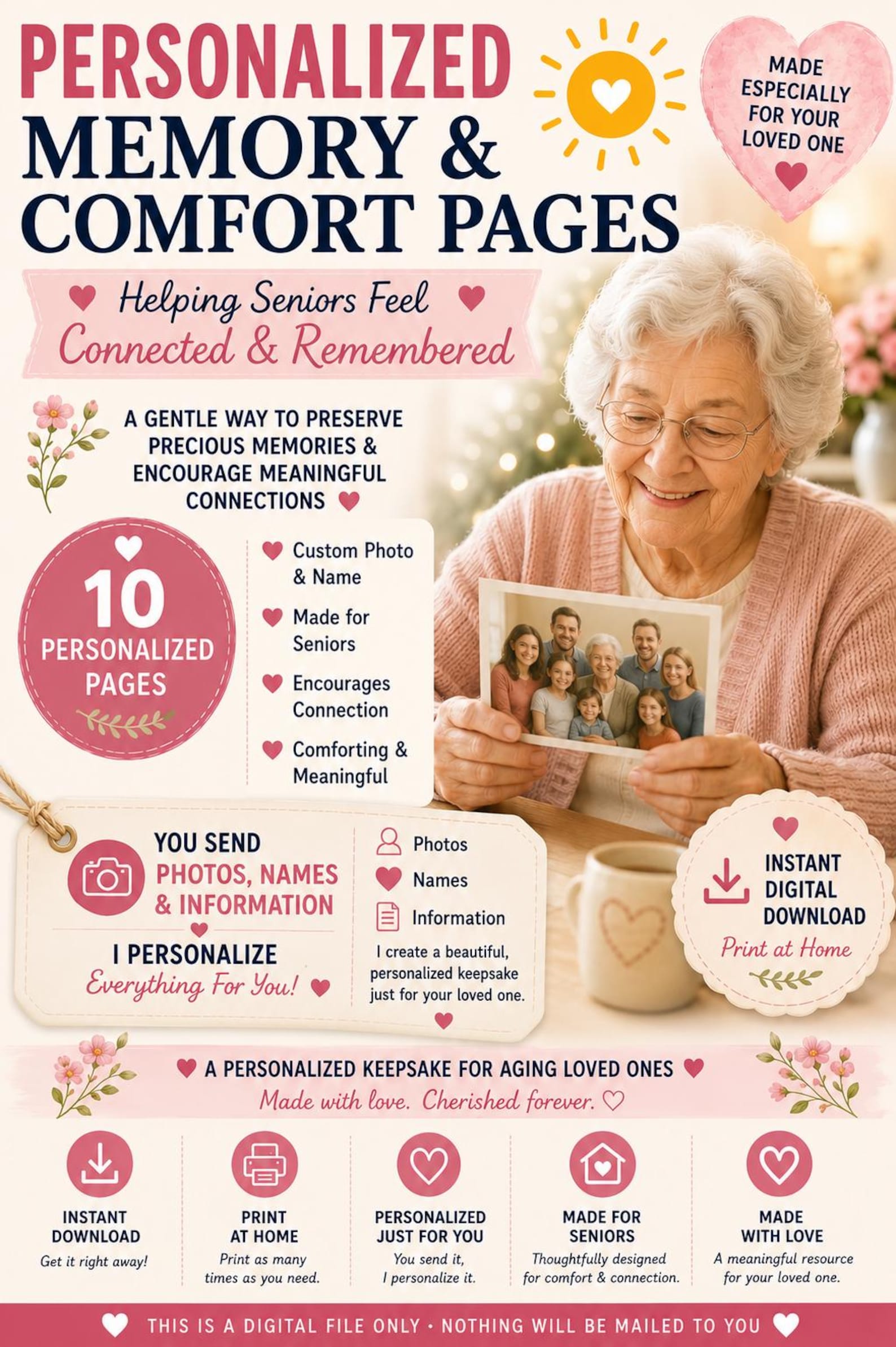 My Daily Memory and Comfort Book-personalized Memory Book for Dementia ...
