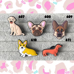 Dog Charm Puppy Charm Animal Charm Weeny Dog Croc Charm German Sheppard Charm Pug Croc Charm Frenchie Croc Charm Dog Mom Croc Charm