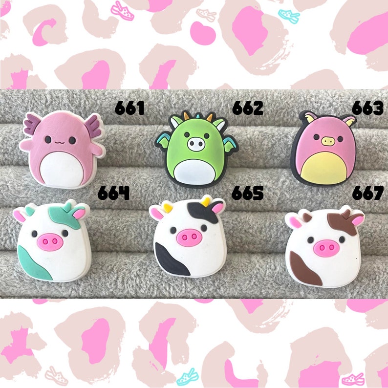 Cartoon Character Stuffed Animal Charms Adult Cartoon Charms Popular Crocs Charms Crocs Charms Jibbitz Charms Shoe Charms 