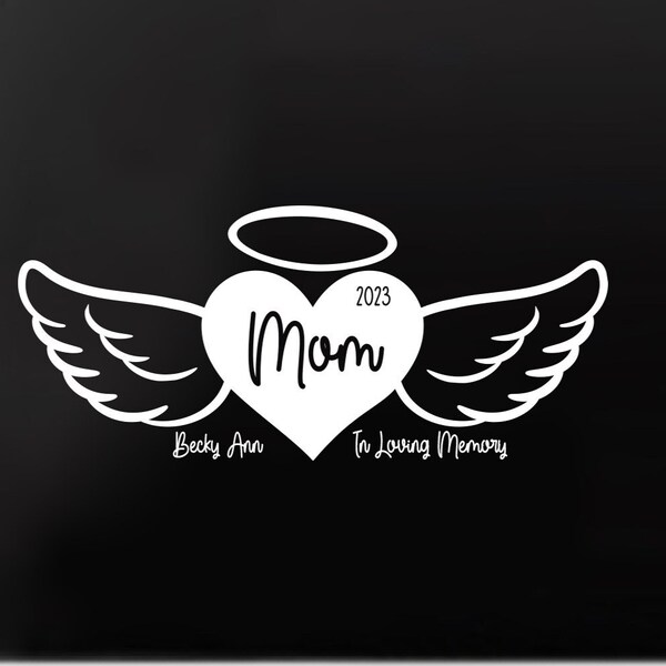 Angel Wings Window Decal - Etsy