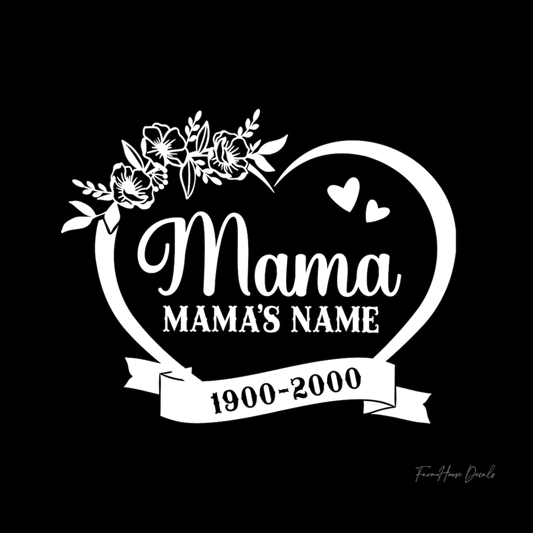 In Loving Memory Decal Family Memorial Decal Beloved Mom Dad Brother ...