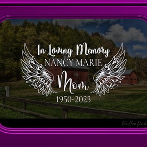 In Loving Memory Decal: Family Memorial Car Window Sticker