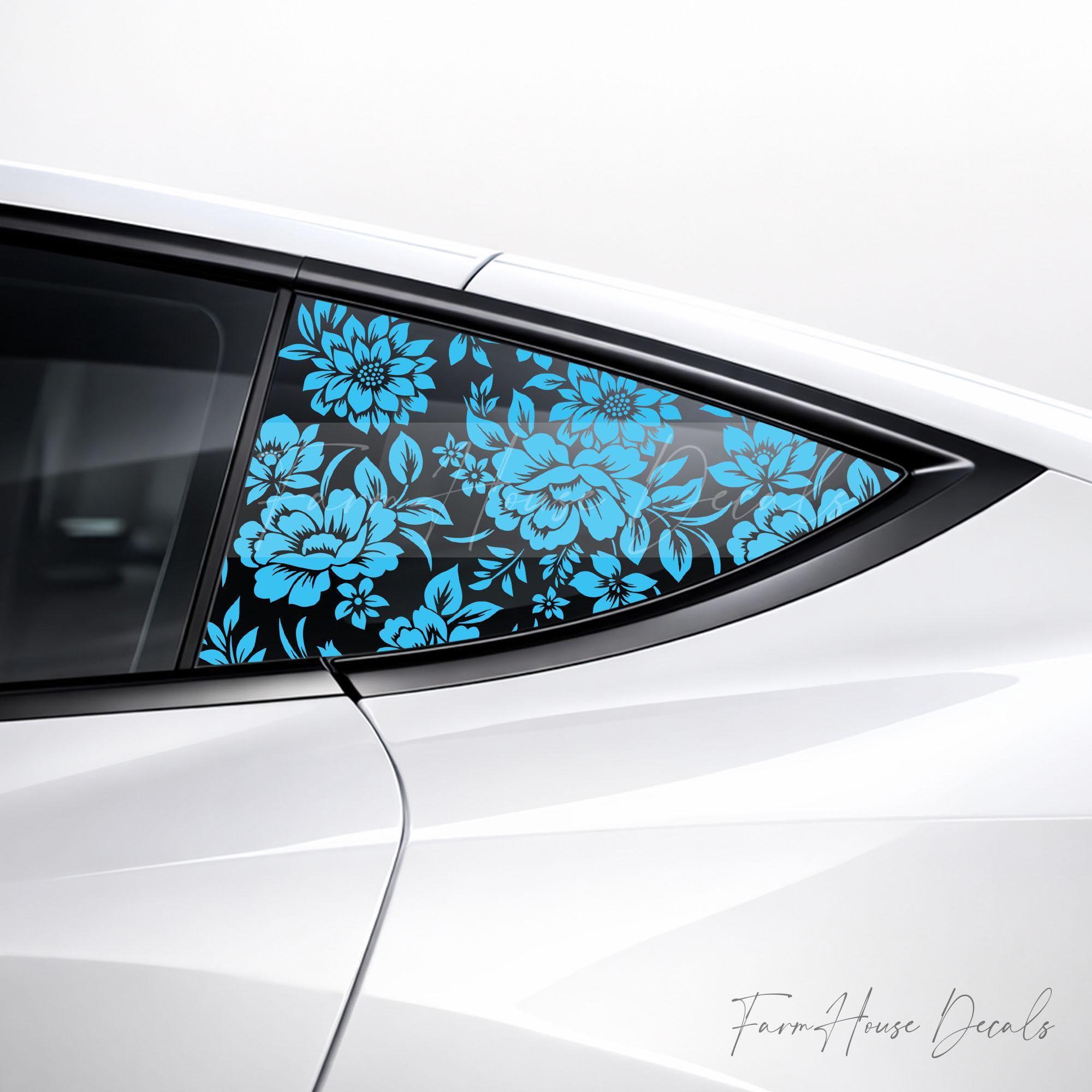 Floral Bloom Pattern - Car Window Decals - Etsy