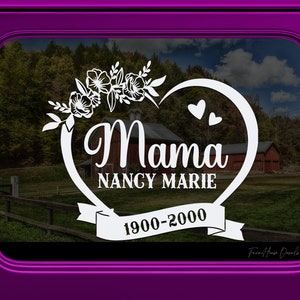 In Loving Memory Decal, Family Memorial Decal, Always In My Heart Decal, Bereavement sticker, Car Window decal - Farmhouse Decals