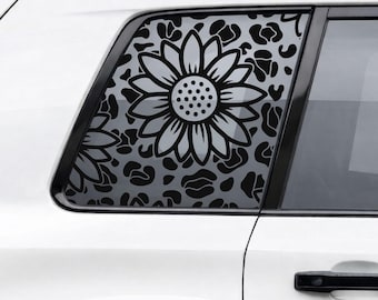 Sunflower Pattern - Farmhouse Decals-car window decal- matte finish