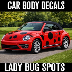 Lady Bug Spots: Extra Large Car Decals