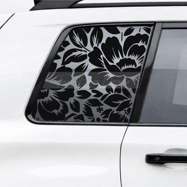 Bold Floral Pattern - Car Window Decals
