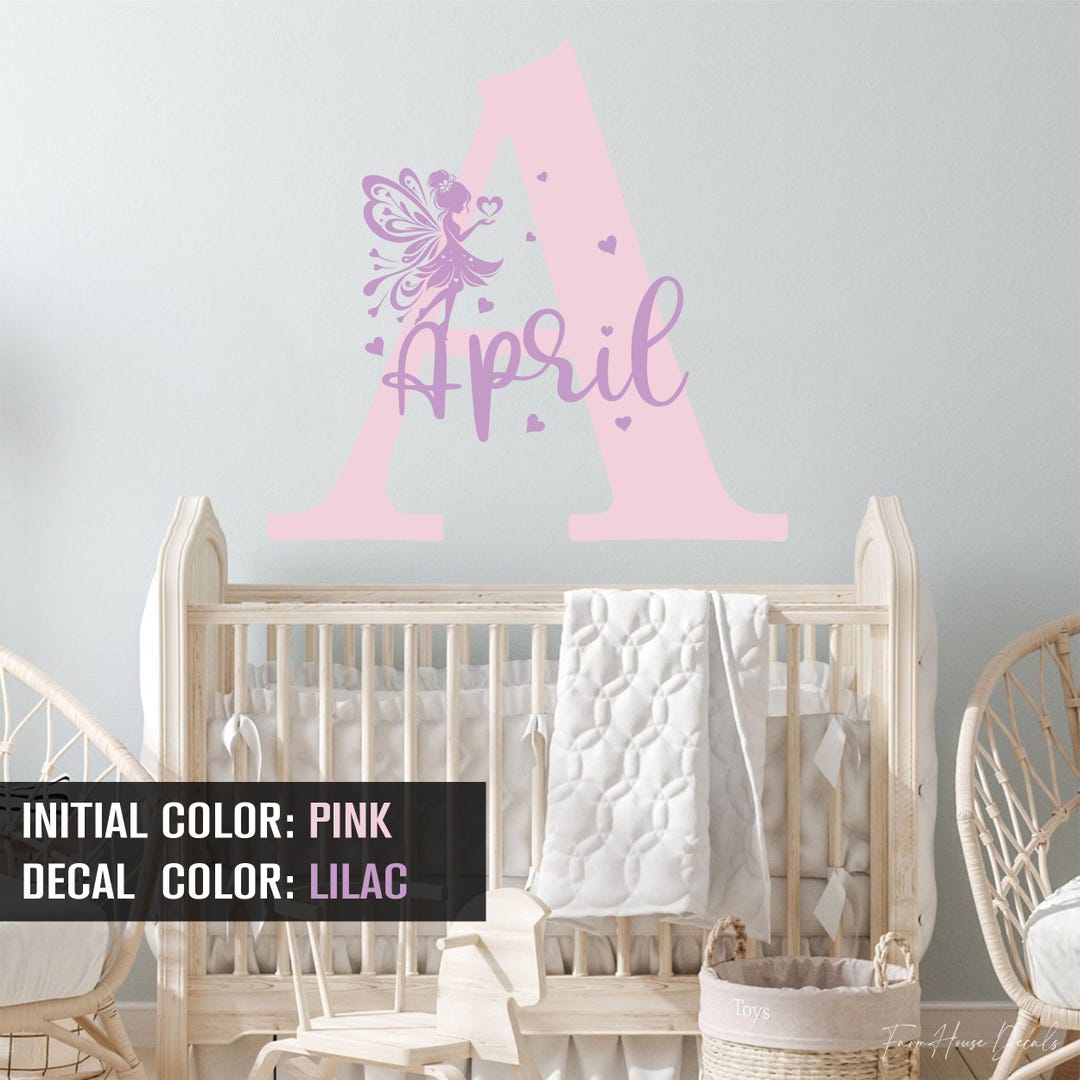 Personalized Baby Name Wall Decal: Farmhouse Nursery Decor - Etsy