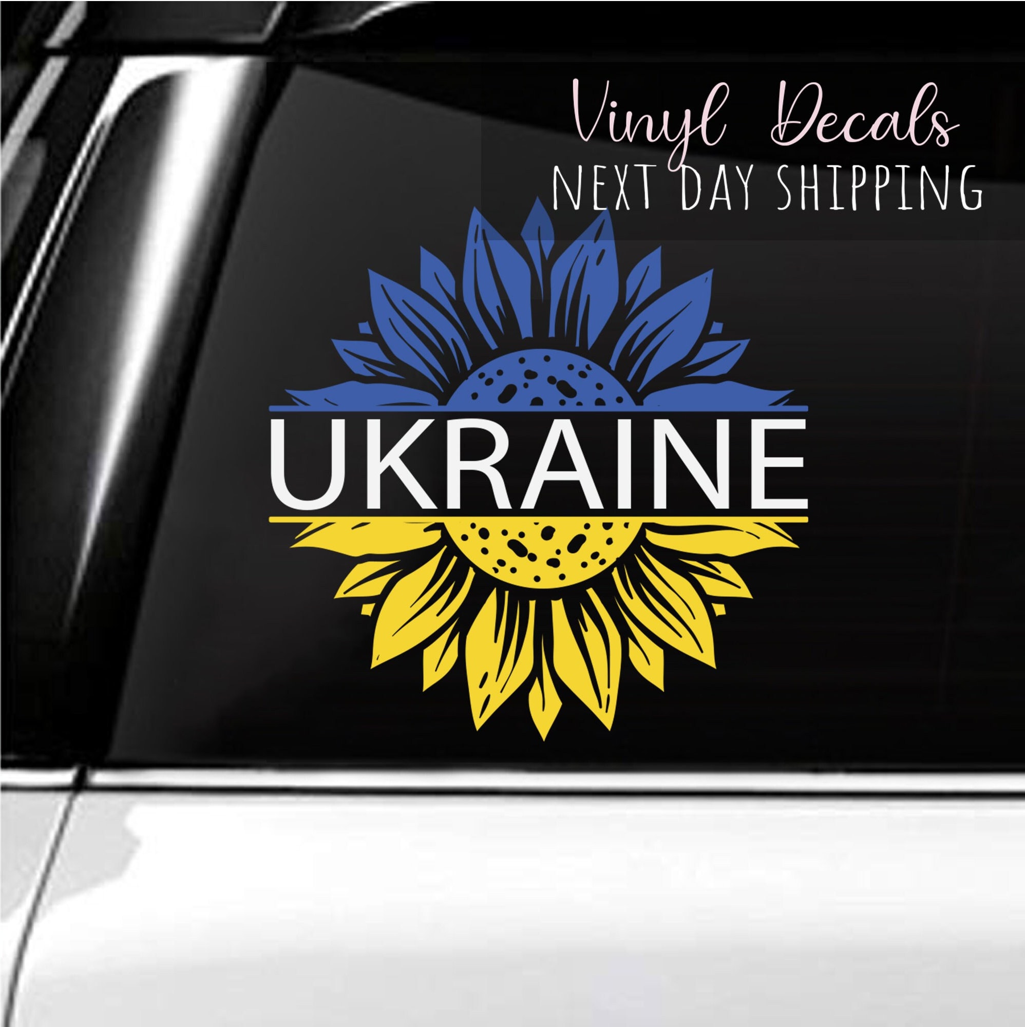 Ukraine Flagge Aufkleber – 2 Stück Vinyl-Bumper-Sticker, Wetterfest & Langlebig (7,6 X 3,8 Cm)