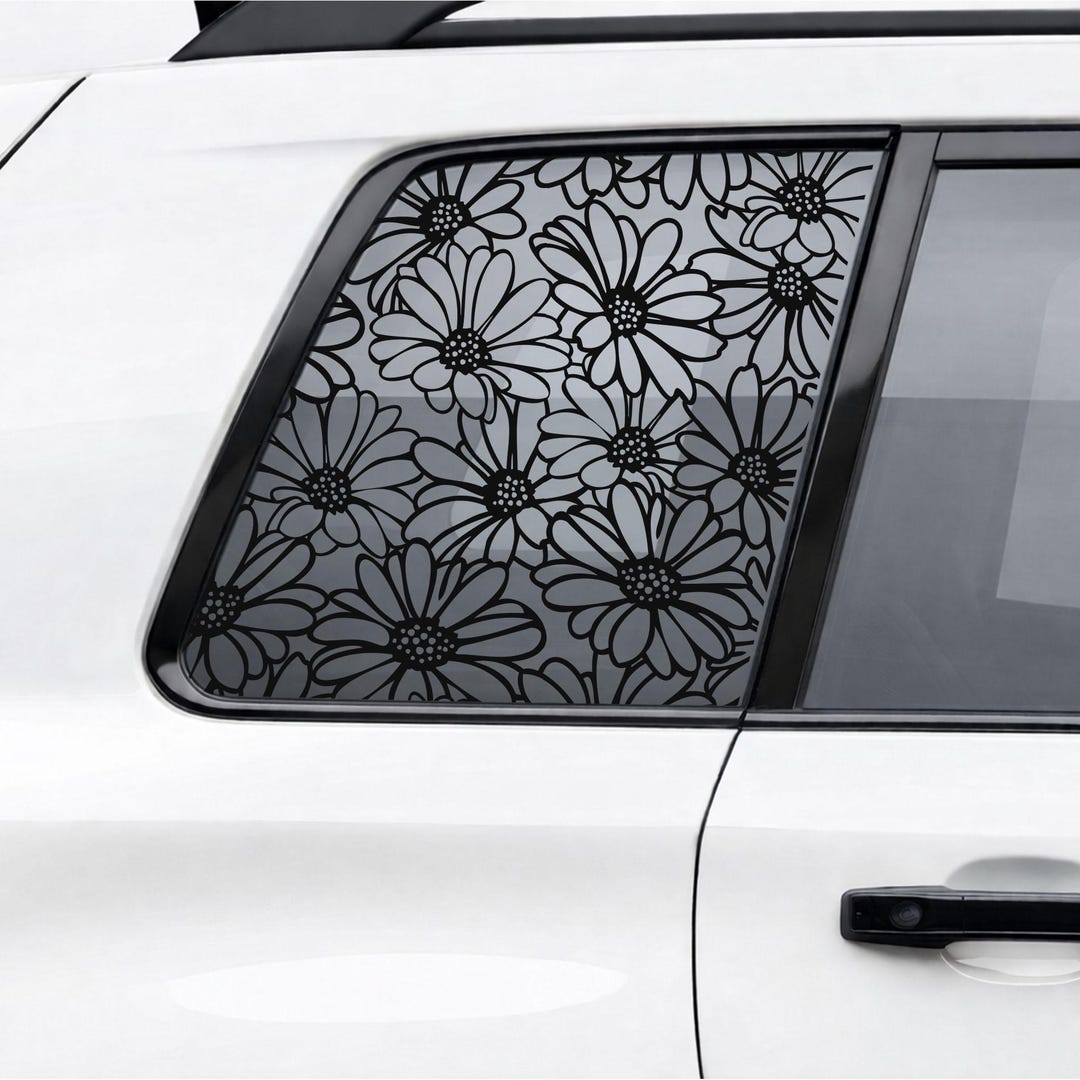 Daisy Flower Pattern - Car Window Decals, Vinyl Decal Stickers - Etsy