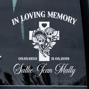 In Loving Memory Decal, Family Memorial Decal, Always In My Heart Decal, Bereavement sticker, Car Window decal - Farmhouse Decals