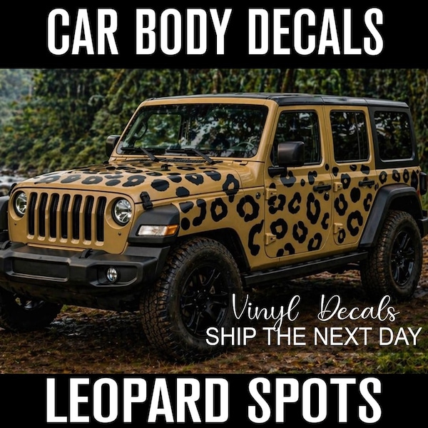 Leopard Spots for Jeeps: Extra Large Car Decals