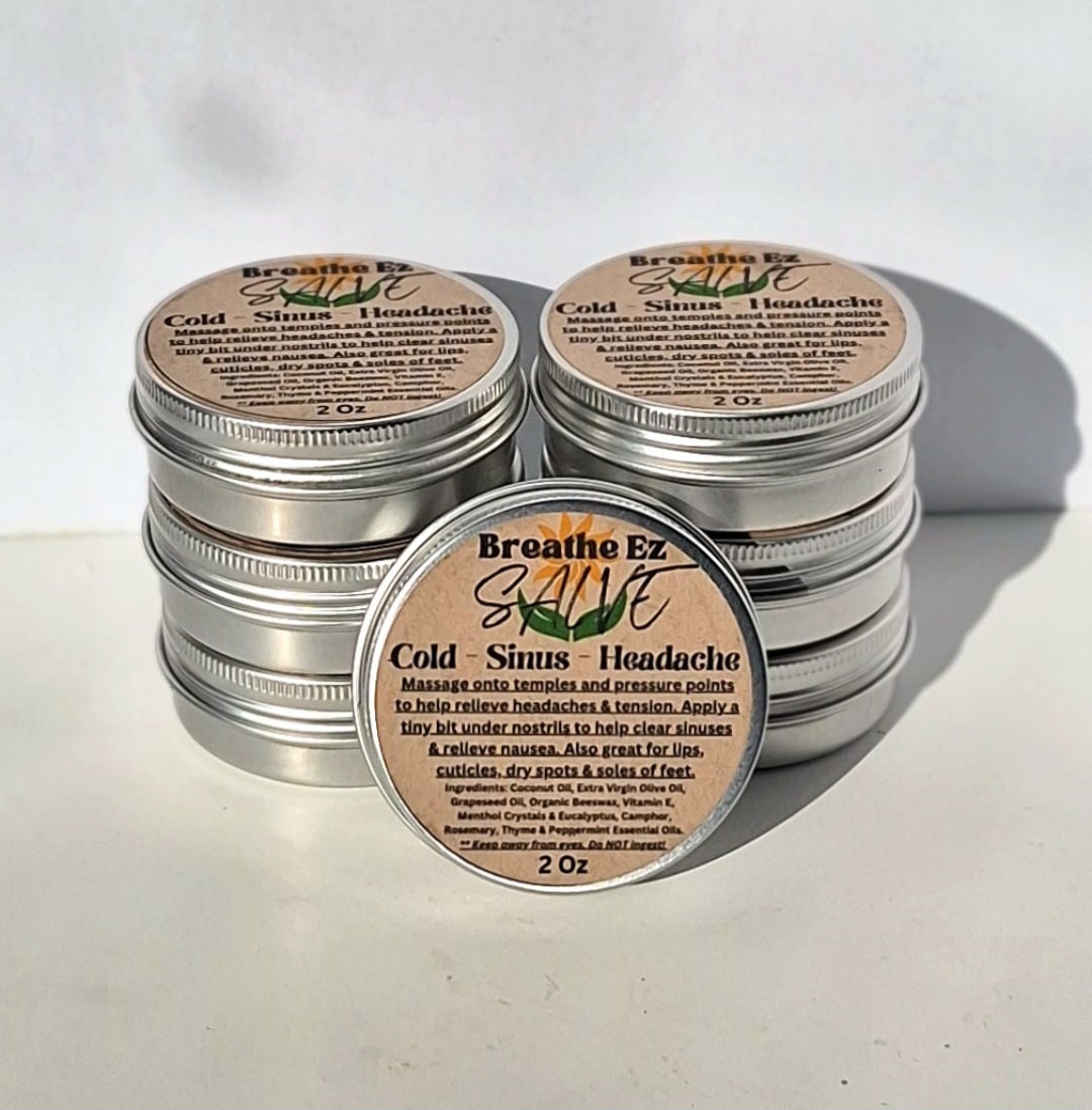 Breathe Ez Salve, for Breathing Issues, for Headaches Vapor Rub