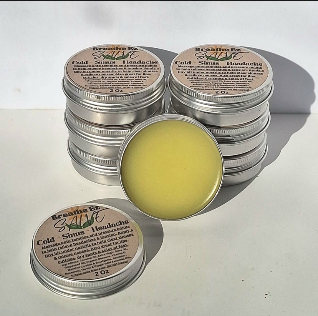 Breathe Ez Salve, for Breathing Issues, for Headaches Vapor Rub