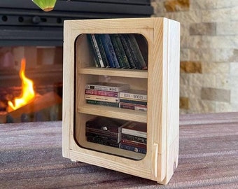 Miniature Personalized Anxiety Bookshelf - 80 Mini Books: Unique Gift for Book Lovers, Friends & Moms - Pocket Edition, Mother's Day Gift