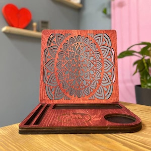 Atril de madera personalizado para libros: un regalo único para lectores, ideal para el Día de la Madre, para mamá, abuela, esposa o para quienes cuidan libros.