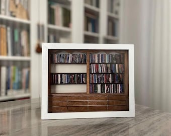 Anxiety Bookshelf Selected, Personalized Mental Health Shelf Decor, DIY Mini Books Kit, Book Lover Gifts, Gift for Readers