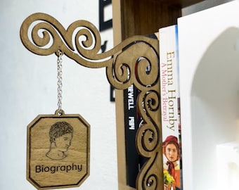 Soporte de Libro Personalizado y Sujetapáginas | Accesorio de Lectura Hecho a Mano | Regalo Literario para Lectores