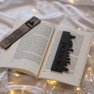 Personalized Wooden Bookmark with Tassel, Unique Gift for Book Lovers, Custom Wood Engraving Bookish Gifts