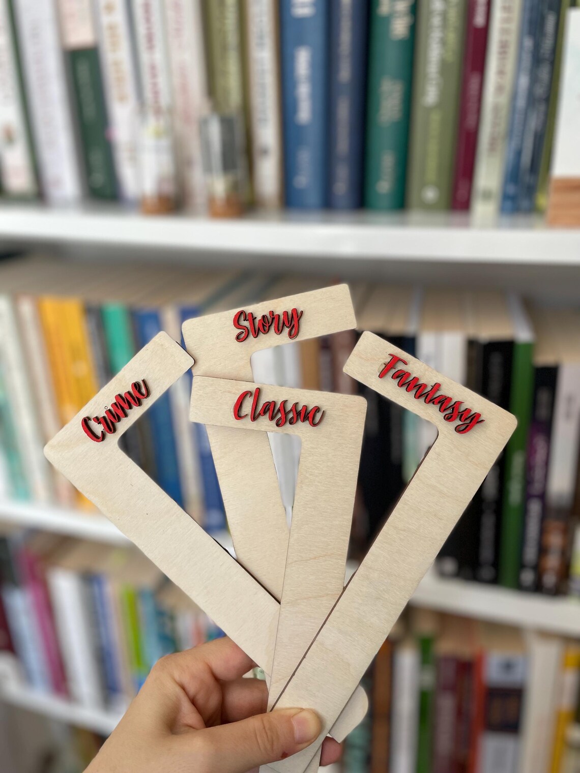 Customizable Library Dividers: Bookshelf Organization Set for Book ...