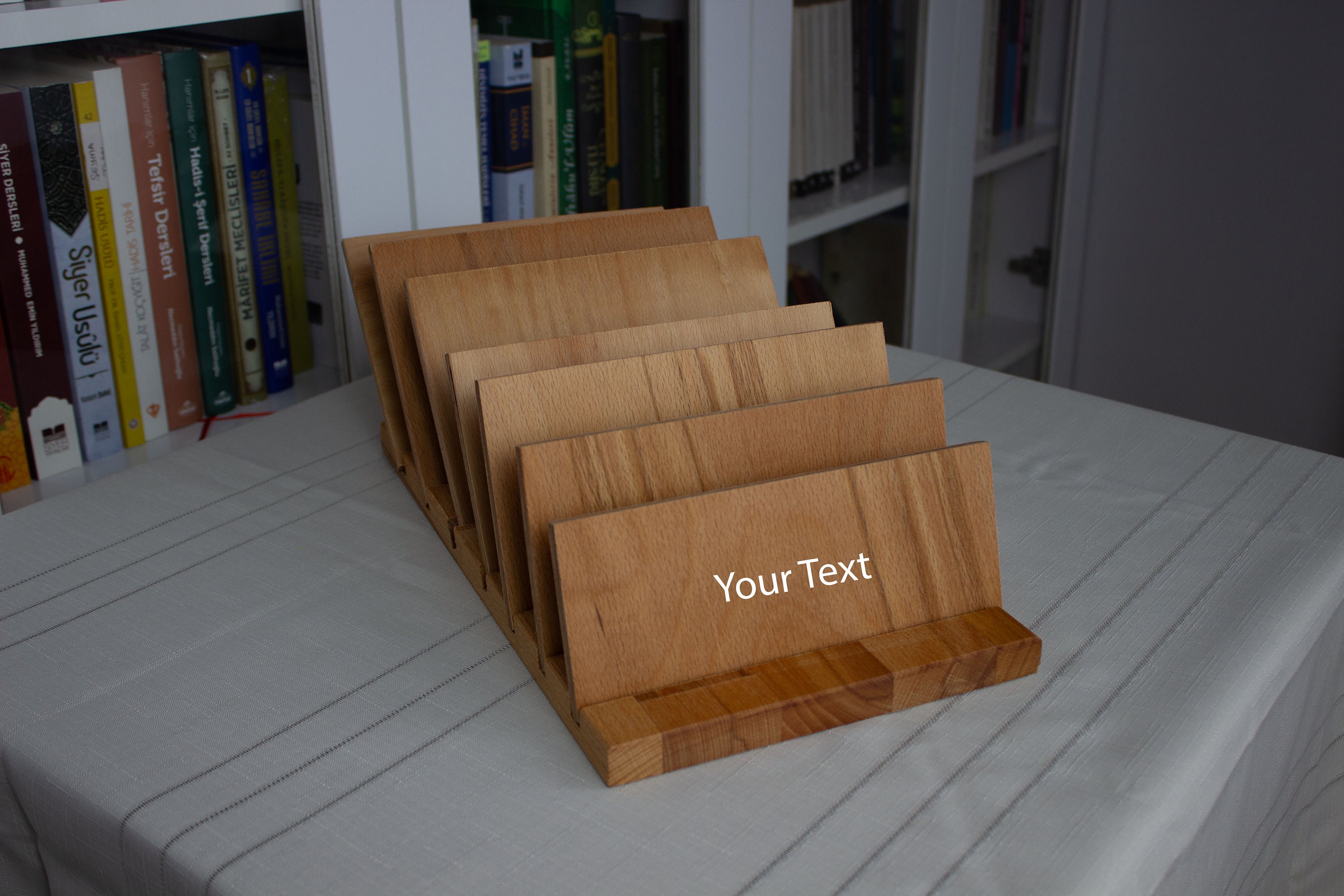 Wooden Book Holder Bookmark Holder Personalized Book Stand Etsy