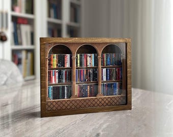Anxiety Bookshelf, Custom Mini Books, Mental Health Shelf Decor, Best Bookish Gifts for Book Lovers -Valentine&#39;s, Mother&#39;s Day, Christmas