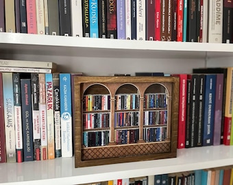 Anxiety Relief Mini Bookshelf, Custom Mini Books Decor, Thoughtful Bookish Gift for Readers