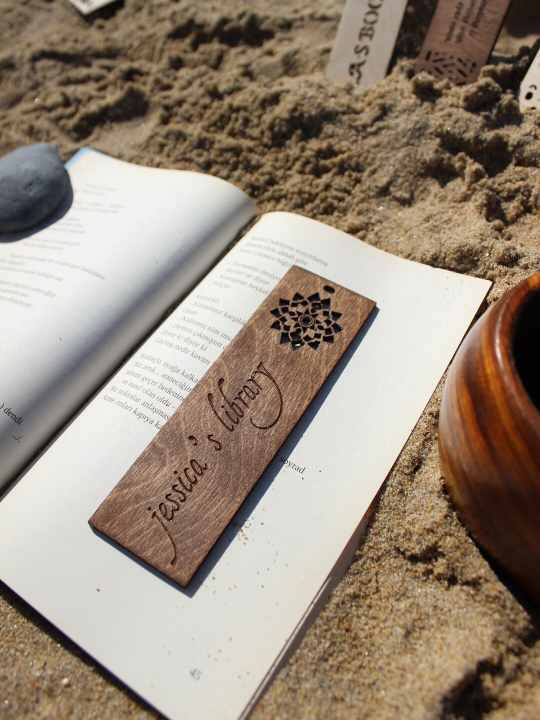 Personalized Laser Engraved Bookmark, Wooden Bookmark, Tassel Bookmark ...