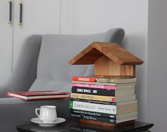 Personalized Wooden Book Stand and Book Page Holder, Unique Christmas Gift for Mom, Dad, and Book Lovers, Handmade Product, Custom Engraved
