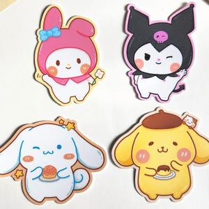 Cute Chibi Characters / Kawaii / Laptop Decals / Vinyl Stickers / Water Resistant/ Cute Gift / Matte / Weatherproof/ Waterproof